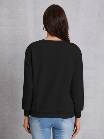 Butterfly Graphic Dropped Shoulder Sweatshirt