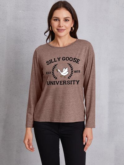 SILLY GOOSE UNIVERSITY Long Sleeve T-Shirt