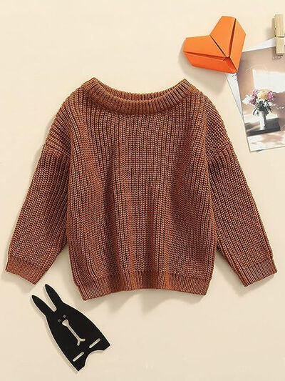 Round Neck Long Sleeve Sweater