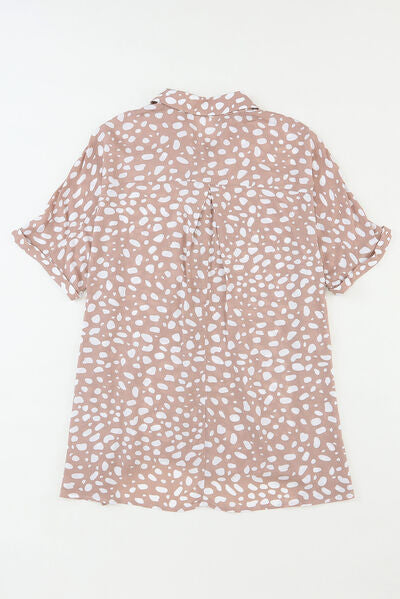 Printed Button Up Half Sleeve Shirt