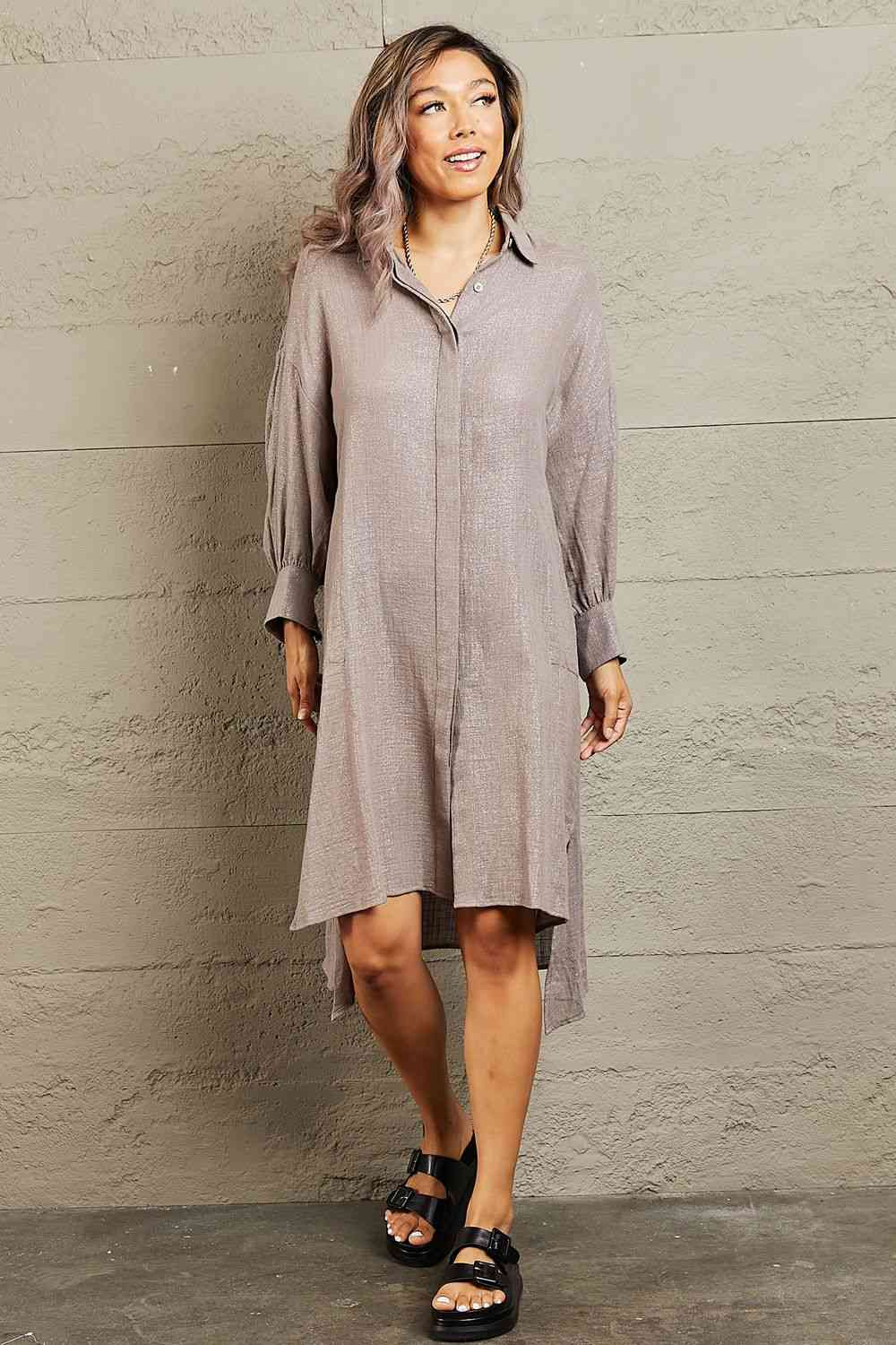 Petal Dew Hold Me Close Button Down Dress