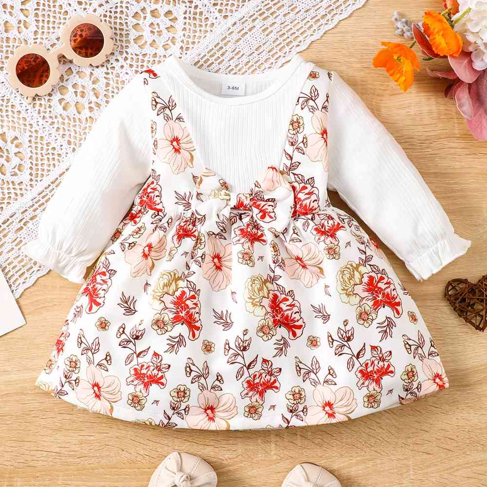 Floral Bow Detail Dress